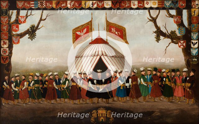 Noblemen in Voivodeship Uniforms, end of 18th century. Creator: Unknown.