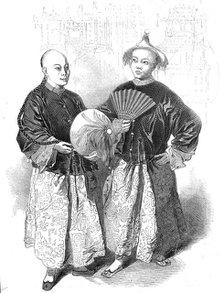 A-Shing and A-Yow, at the Chinese Collection, 1845. Creator: Unknown.