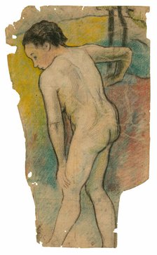 Breton Bather, 1886/87. Creator: Paul Gauguin.
