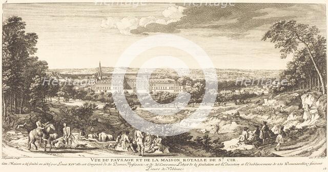 Vue du Paysage de la Maison Royalle de Saint Cir. Creator: Jacques Rigaud.