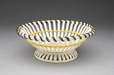 Basket, Staffordshire, 1780/90. Creator: E. Mayer Pottery.