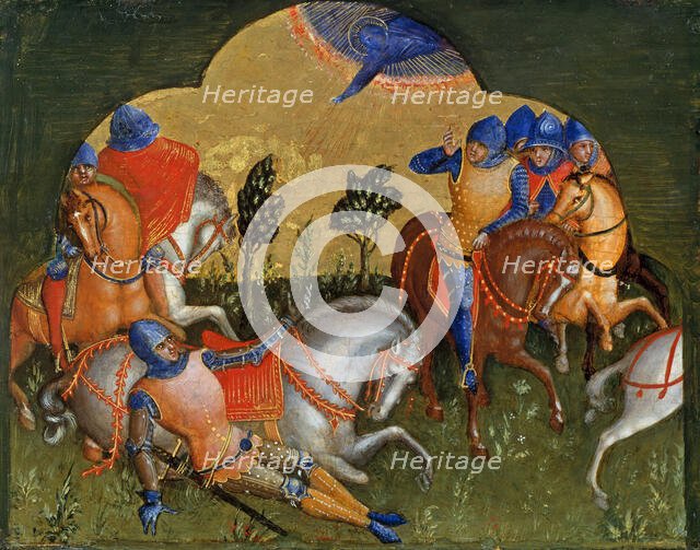 The Conversion of Paul (Predella Panel), ca 1370. Creator: Veneziano, Lorenzo (active 1356-1372).