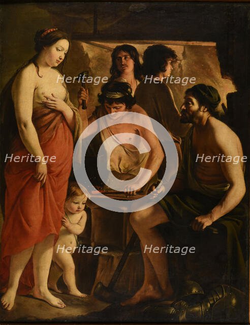 The Visit of Venus to Vulcan, 1641. Creator: Le Nain, Antoine (1588-1648).
