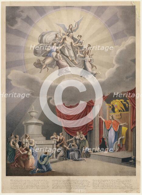Apotheosis of George Washington, 1830-50. Creator: Heinrich Weishaupt.
