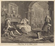 Marriage a la Mode: pl. 2, 1745. Creator: Bernard Baron.