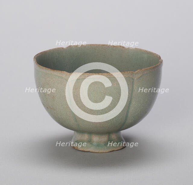 Lobed Cup, South Korea, Goryeo dynasty (918-1392), 12th century. Creator: Unknown.
