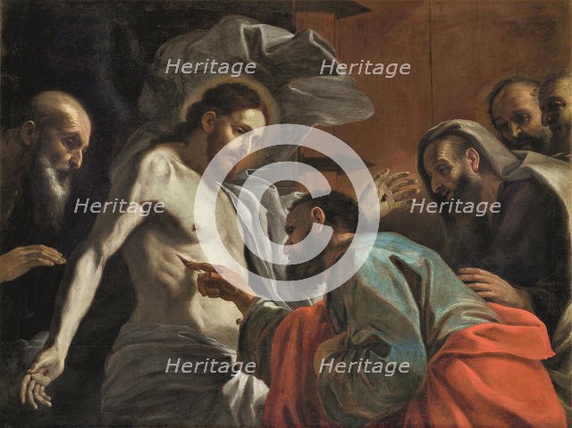 The Incredulity of Saint Thomas, ca 1675. Creator: Preti, Mattia (1613-1699).