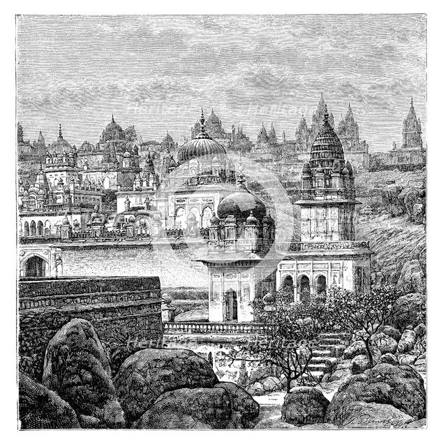 Jaina temples, Junagadh, Gujarat, India, 1895. Artist: Unknown