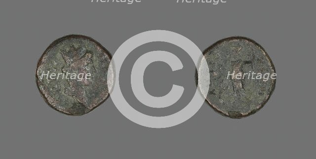 Coin Depicting the Goddess Tyche, 31 BCE-476 CE. Creator: Unknown.