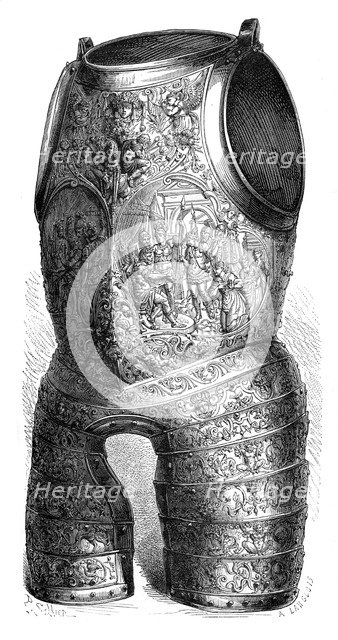 Armour of Henry II of France, 16th century (1882-1884). Artist: P Sellier