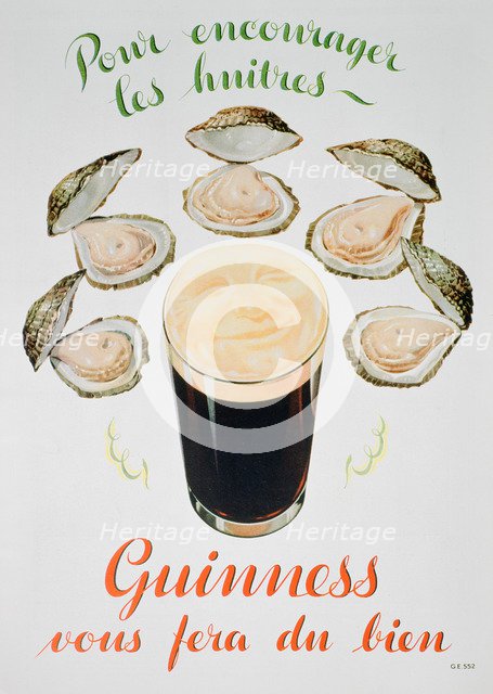 Guinness advert, 1936. Artist: Unknown