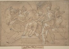 Historical Scene (Composition Study for Chapelle de Guise), 16th century. Creator: Nicolò dell' Abate.