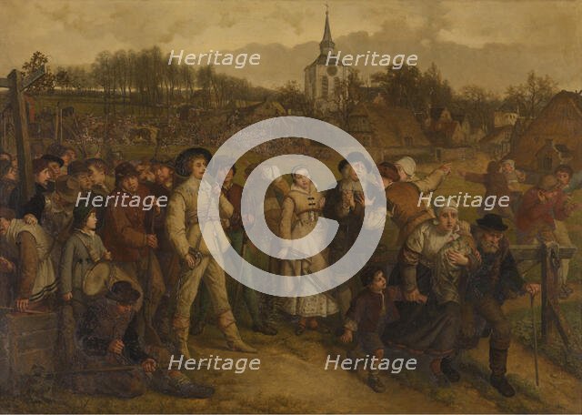 The Enemy Approaches, 1857. Creator: Joseph Lies.