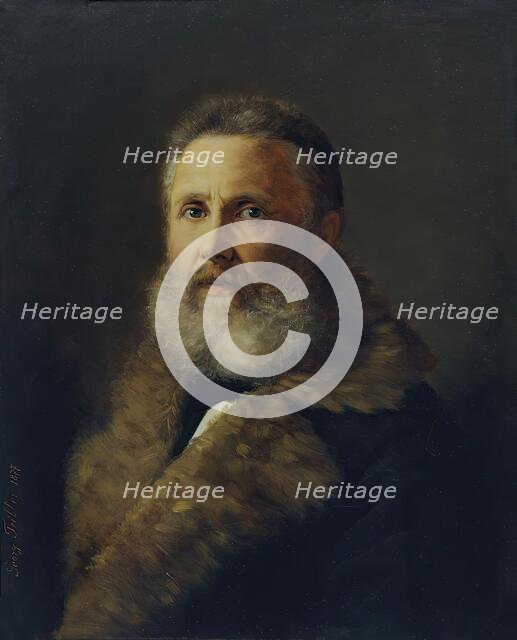 The painter Carl Teibler, the artist's father, 1877. Creator: Georg Teibler.