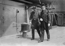 Capt. J.H. Oliver and Cdr. F. Hughes, 1914. Creator: Bain News Service.