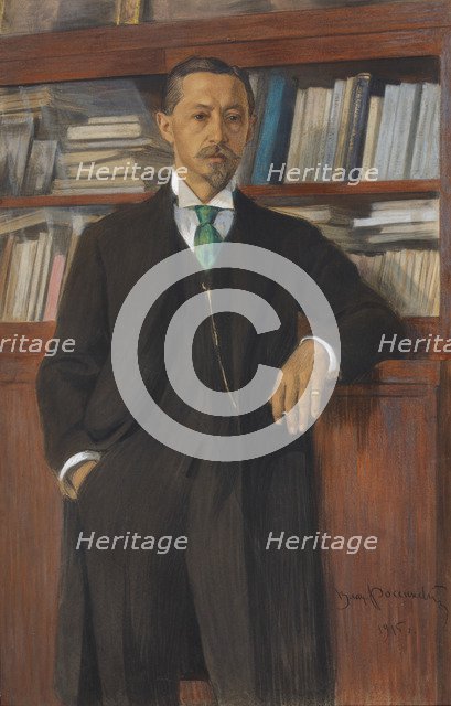 Portrait of the author Ivan Alekseyevich Bunin (1870-1953), 1915.