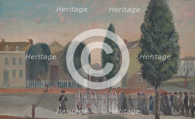 Infant Funeral Procession, 1870s. Creator: William P. Chappel.