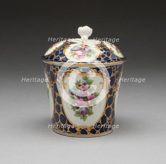 Toilet Pot, Worcester, c. 1770. Creator: Royal Worcester.