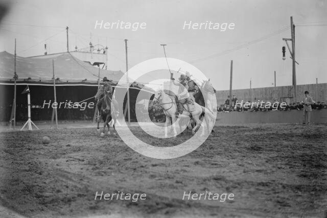 Wild West Polo, Coney Isl., between c1910 and c1915. Creator: Bain News Service.