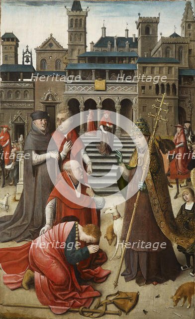 Scene from the life of Saint Roch, 1517. Creator: Orley, Everaert (Everard), van (c. 1490-1527).