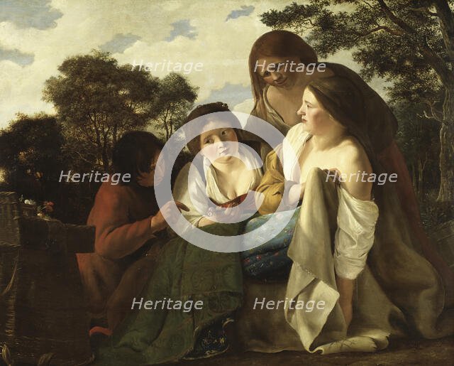 The Flower Vendor, 1640. Creator: Paulus Bor.