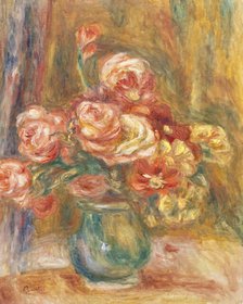 Vase of Roses, between c1890 and c1900. Creator: Pierre-Auguste Renoir.