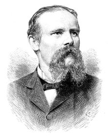 The Forth Bridge: Sir Benjamin Baker, engineer, 1890. Creator: R. Taylor.