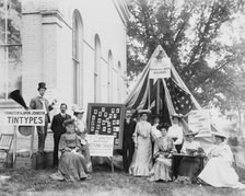 County fair, tintype booth of Miss. F.B. Johnston, May 1903, 1903. Creator: Frances Benjamin Johnston.