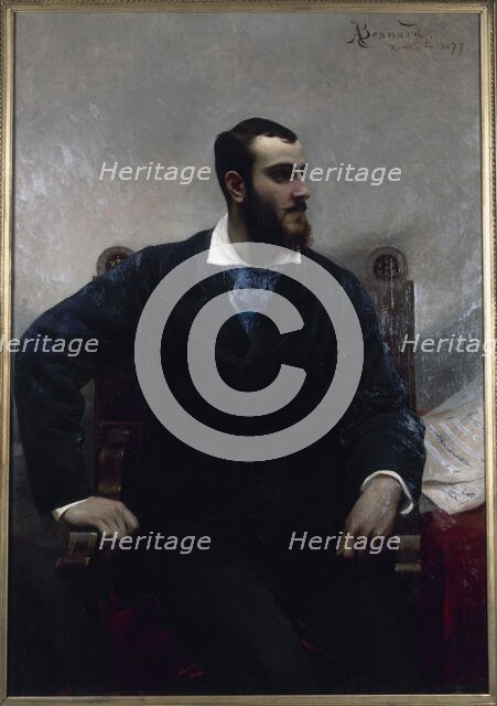Portrait of André Wormser (1851-1926), pianist and composer, 1877. Creator: Paul Albert Besnard.