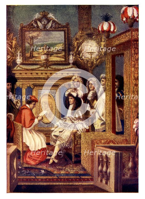 Scene from a French court, c19th century. Artist: Unknown