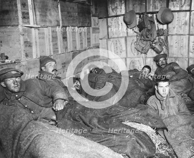 Troops at rest, Dardanelles, Turkey, 1915-1916. Artist: Unknown