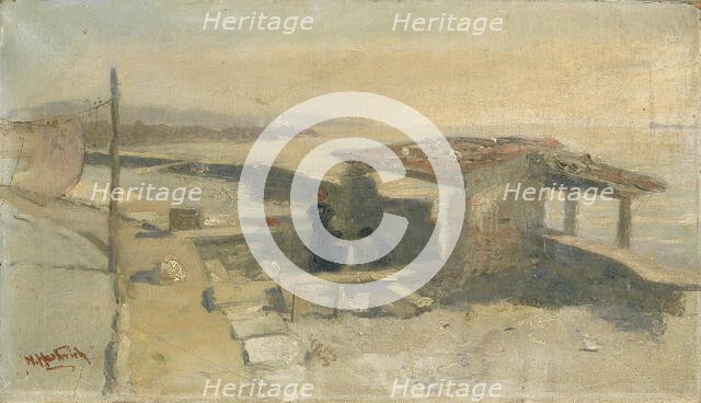 Sketch for Lombardy Bleachery, 1892. Creator: Herman Hartwich.