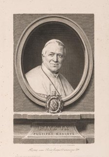 Pius IX, 1873. Creator: Claude-Ferdinand Gaillard (French, 1834-1887).