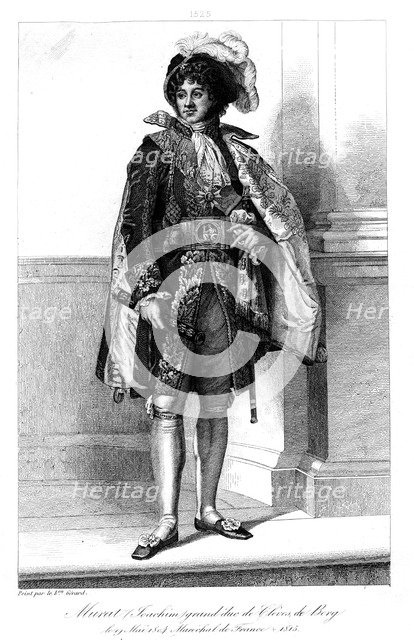 Joachim Murat (1767-1815), Marshal of France, 1839.Artist: Geille