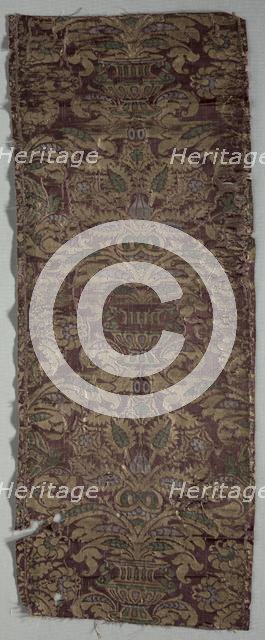 Brocaded Textile, late 1600s. Creator: Unknown.