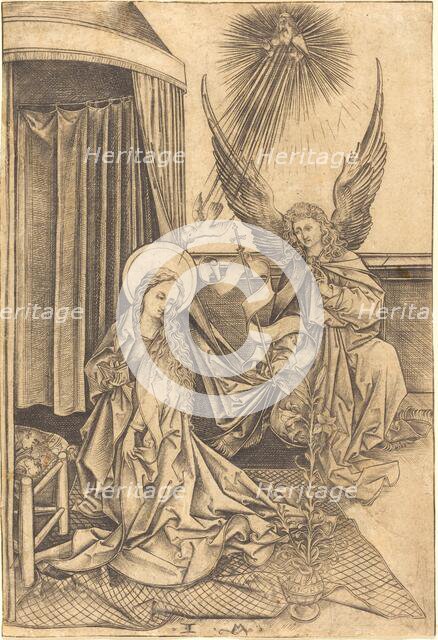 The Annunciation, c. 1480/1490. Creator: Israhel van Meckenem.