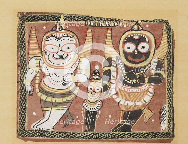 The Jagannatha Trio, 19th century. Artist: Unknown.