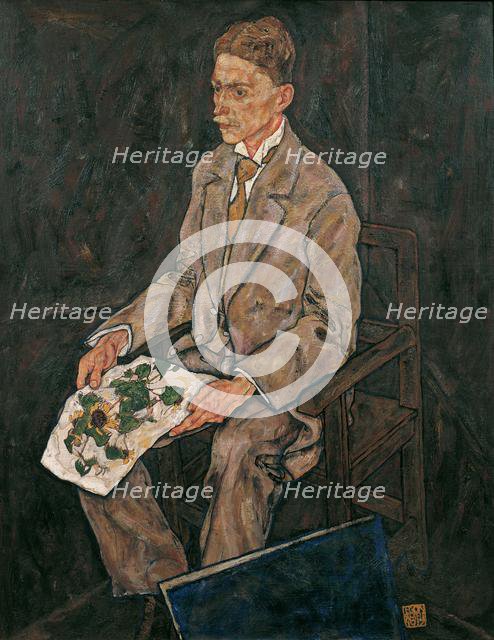 Portrait of Dr. Franz Martin Haberditzl , 1917. Creator: Schiele, Egon (1890-1918).
