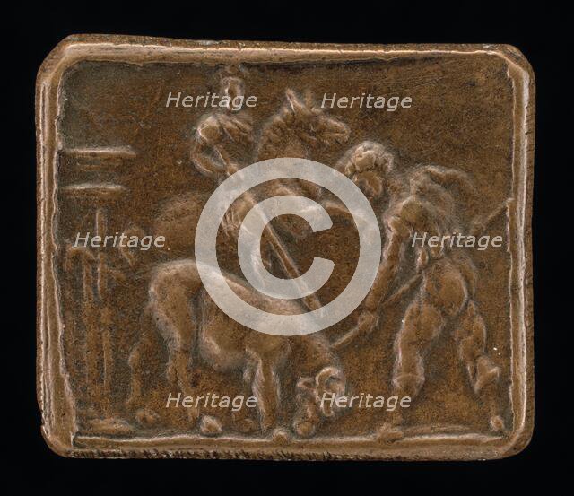 Bull-Baiting, late 15th - early 16th century. Creator: Unknown.