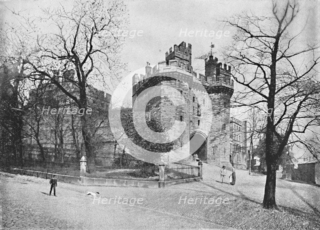 'Lancaster Castle: John of Gaunts Tower', c1896. Artist: J Davis.