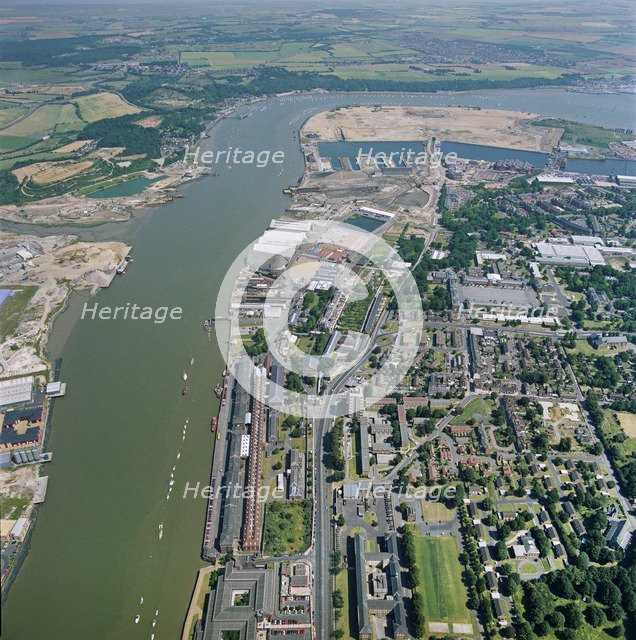 Chatham Historic Dockyard, Medway, Kent, 1993. Artist: Aerofilms.