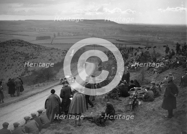Aston Martin of Bertie Kensington-Moir, Essex Motor Club Kop Hillclimb, Buckinghamshire, 1922. Artist: Bill Brunell.