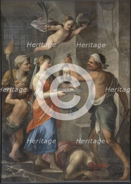 The beheading of John the Baptist, 1675. Creator: Bricci, Plautilla (1616-1705).