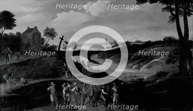 Landscape with Figures, c. 1600/25. Creator: Joos de Momper, the younger.