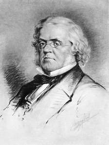 Portrait of William Makepeace Thackeray, c1860s. Creator: Unknown.