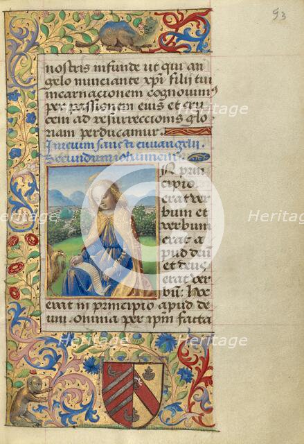 John on Patmos; Poncher Hours, about 1500. Creator: Master of the Chronique Scandaleuse.