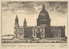 The South East Prospect of the Cathedral Church of St. Paul, London (Overton's Prospects), 1720-30. Creator: Benjamin Cole.