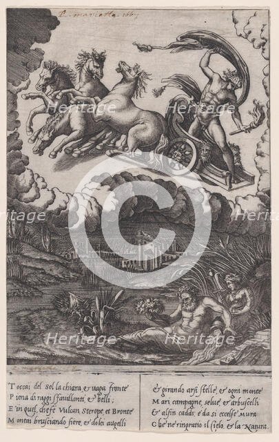 Phaeton, ca. 1514-36. Creator: Agostino Veneziano.