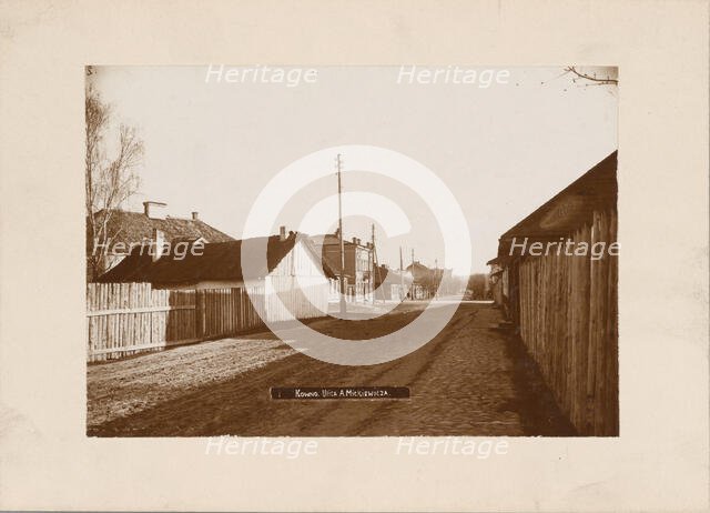 Adam Mickiewicz Street - general view of buildings, Kaunas, between 1905-1915. Creator: Unknown.