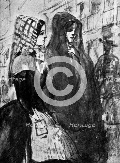 'Gipsies', 19th century, (1930).Artist: Constantin Guys